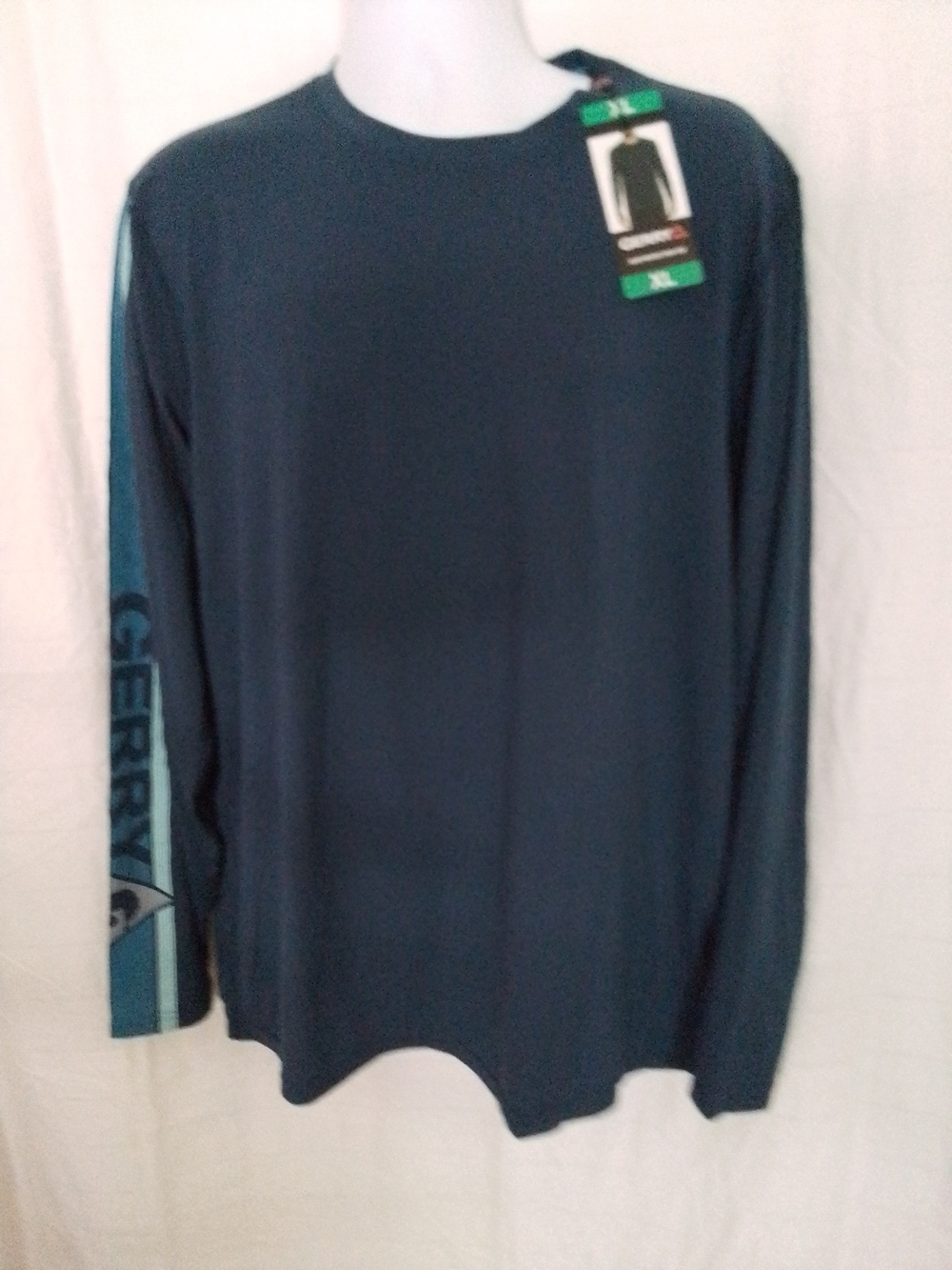Gerry Weber Navy Crewneck Shirt with Teal Trim